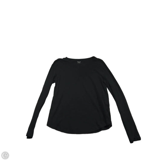 Top Long Sleeve Basic By Madewell In Black, Size: M