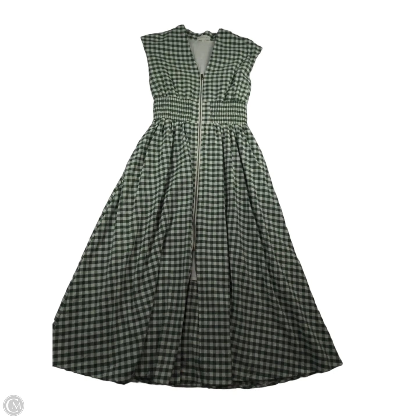 Dress Casual Maxi By Entro In Green & White, Size: 4