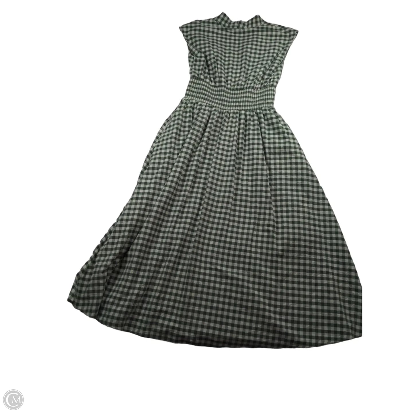 Dress Casual Maxi By Entro In Green & White, Size: 4