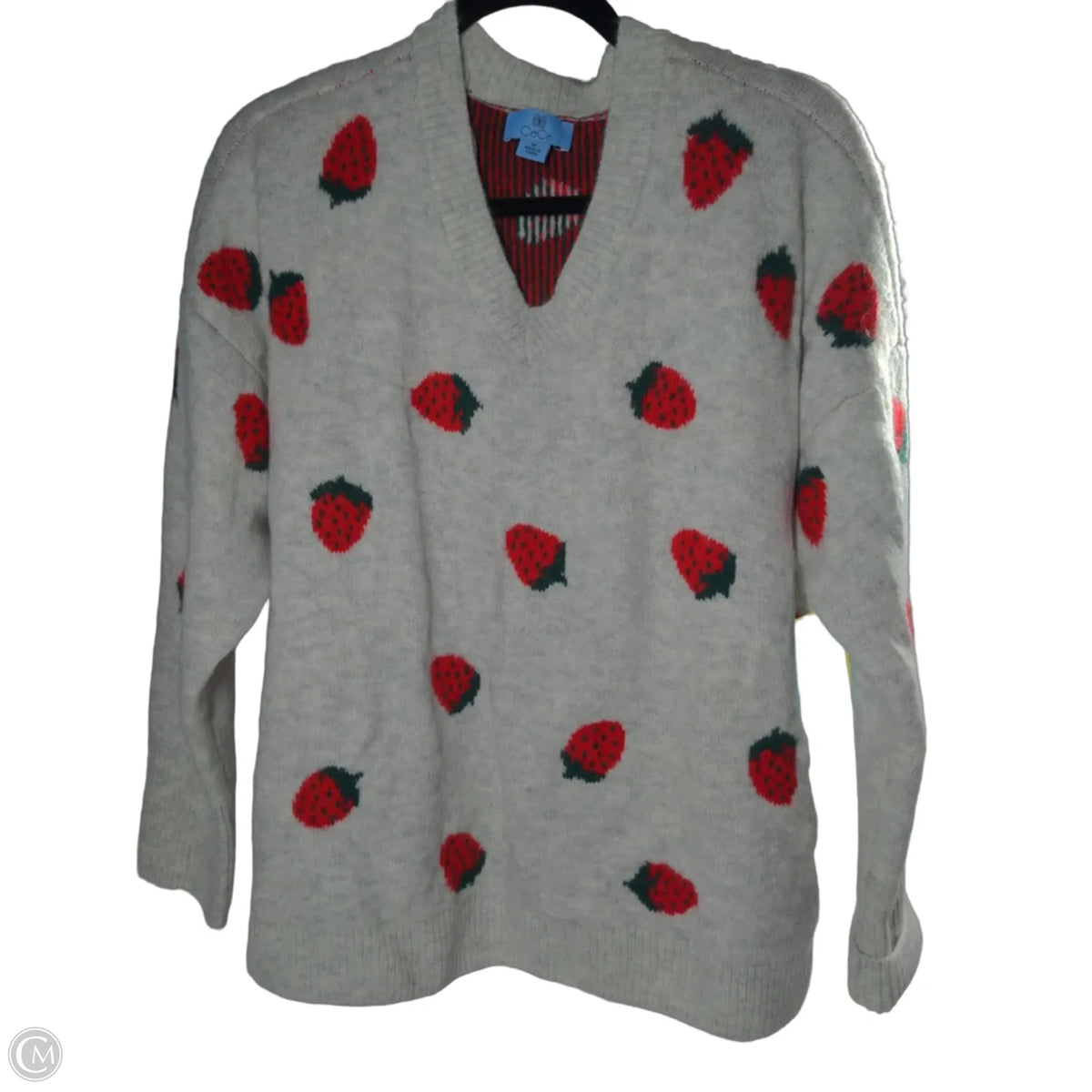 Sweater By Cece In Grey, Size: L