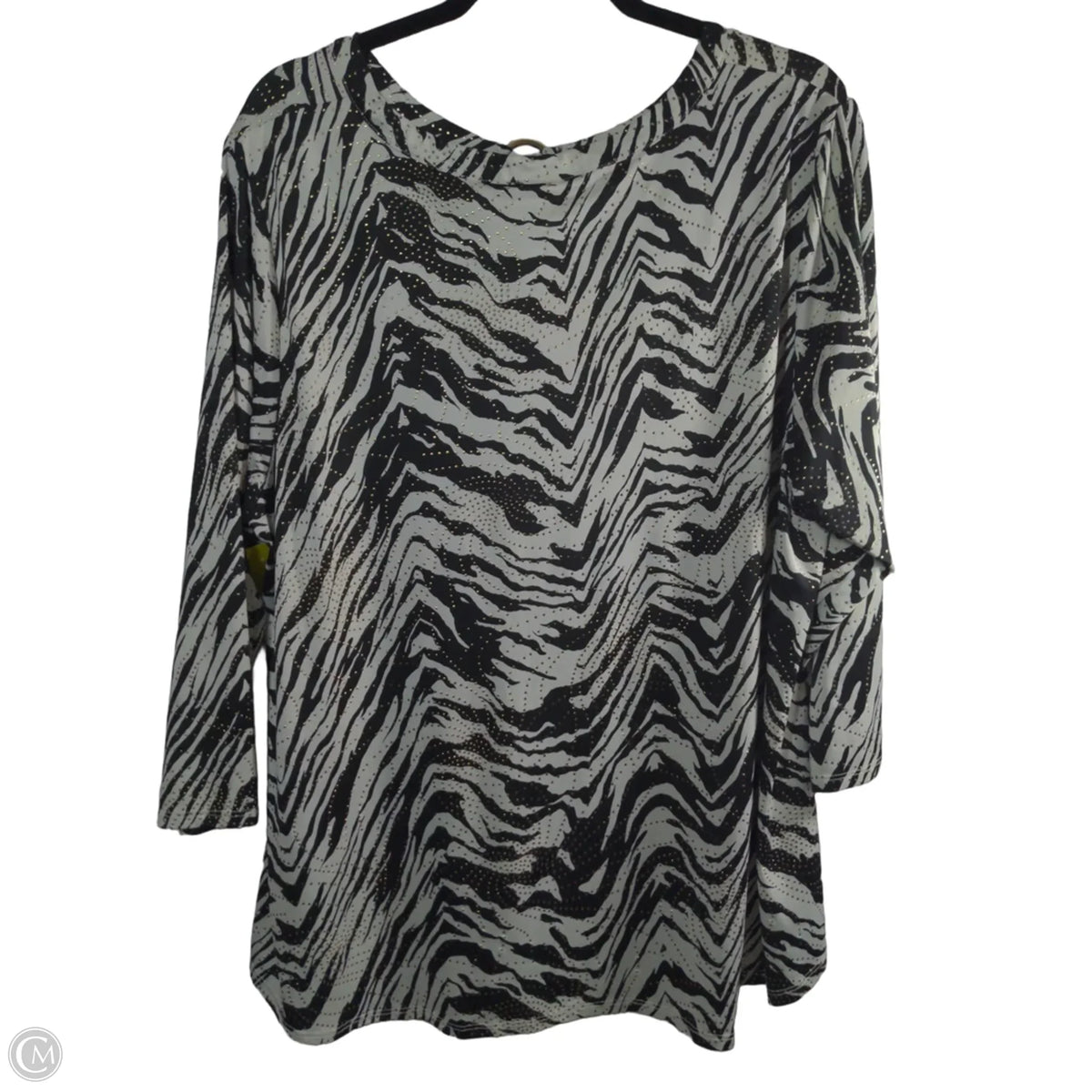 Top Long Sleeve By Ruby Rd In Animal Print, Size: 1x