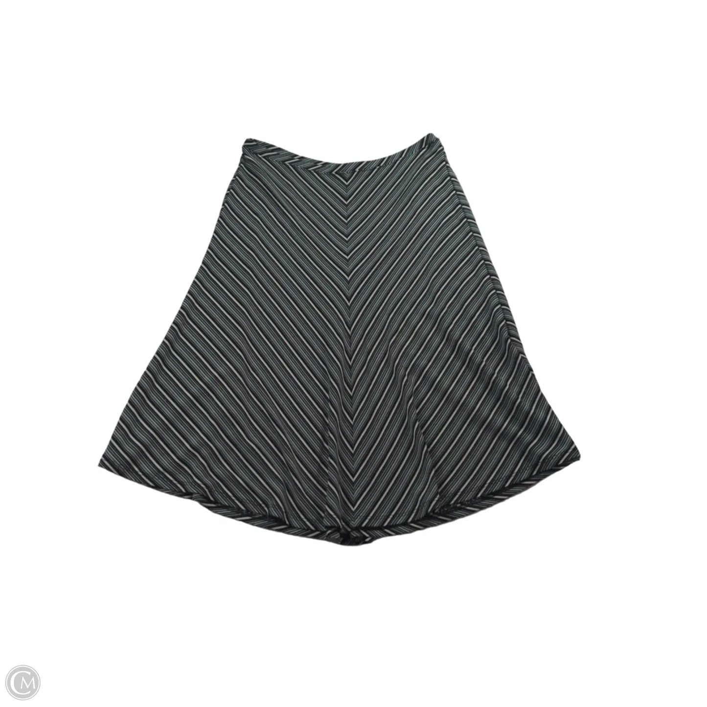 Skirt Midi By Loft In Striped Pattern, Size: Mp