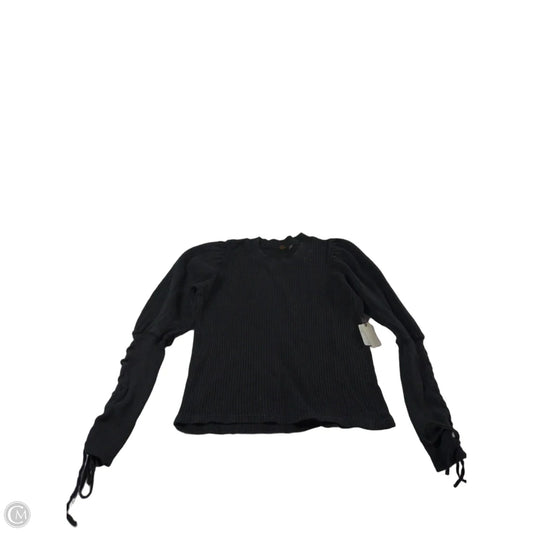 Top Long Sleeve By Free People In Black, Size: Sp
