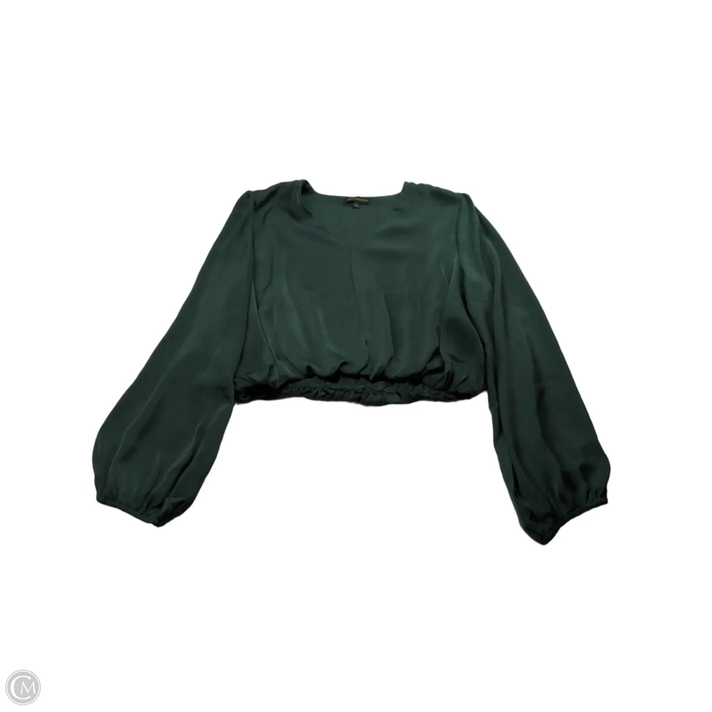 Top Long Sleeve By Shinestar In Green, Size: L