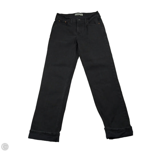 Jeans Straight By Abercrombie And Fitch In Black, Size: 26