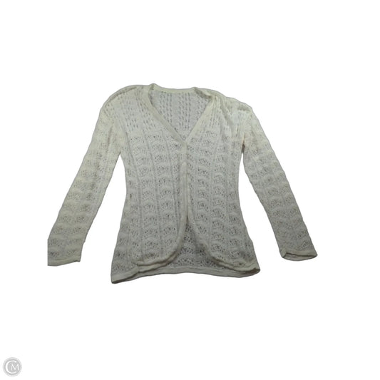 Cardigan By Clothes Mentor In White, Size: M