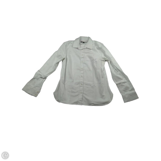 Top Long Sleeve By Banana Republic In White, Size: 6