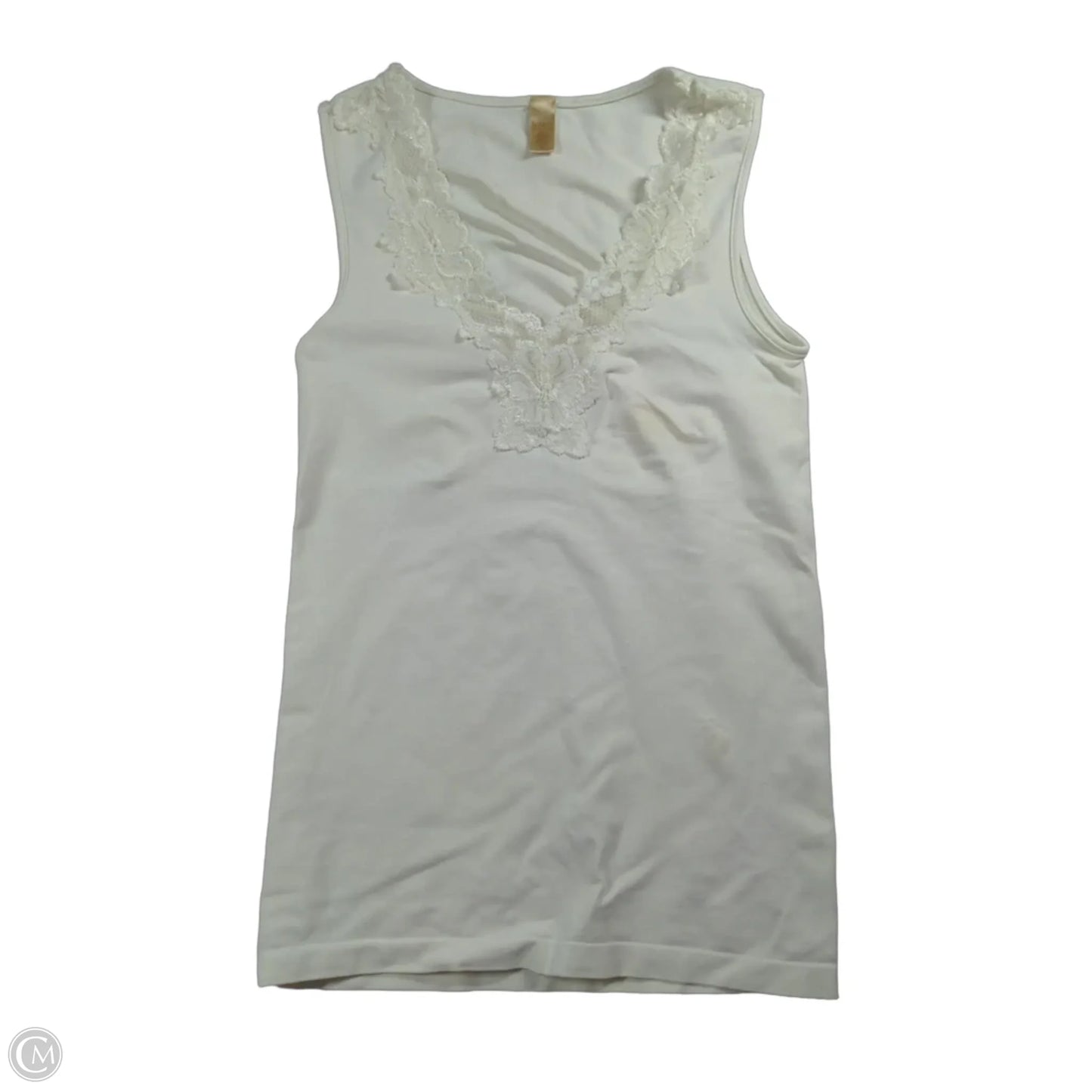 Top Sleeveless By Banana Republic In White, Size: M