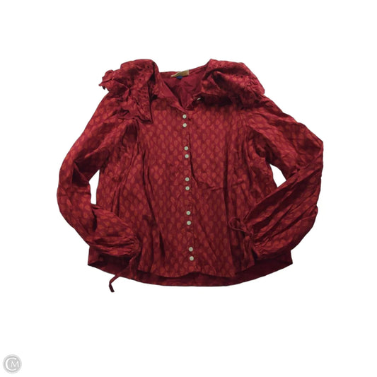 Top Long Sleeve By Universal Thread In Red, Size: Xl