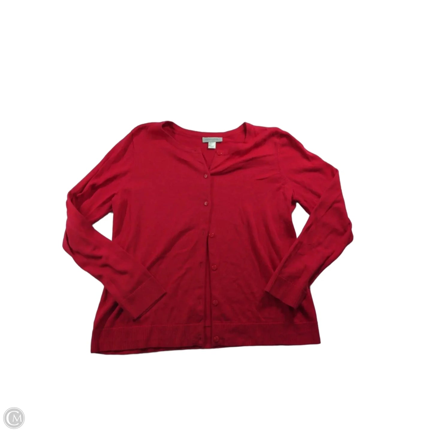 Cardigan By Christopher And Banks In Red, Size: L