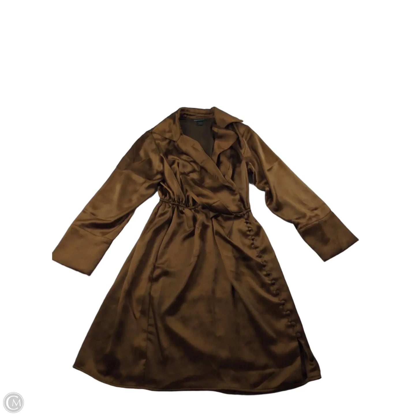 Dress Casual Midi By Ashley Stewart In Bronze, Size: 12