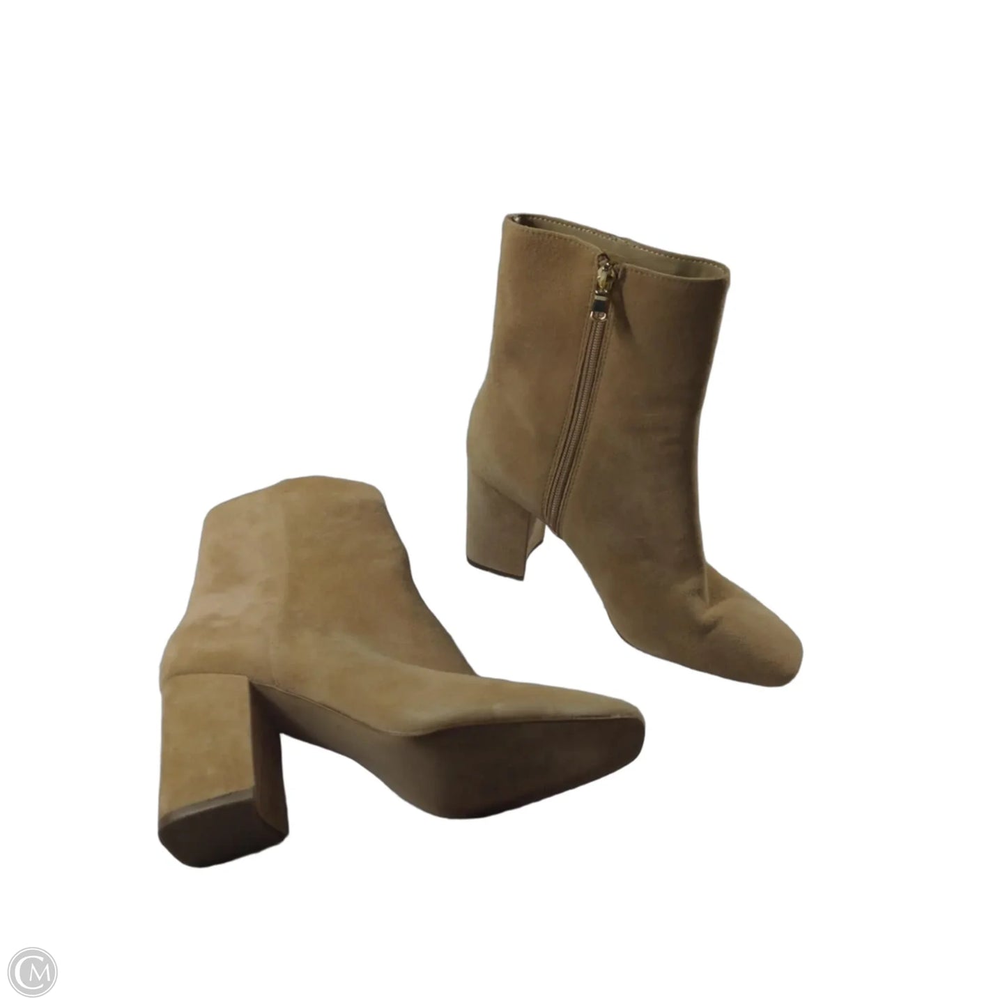 Boots Ankle Heels By Ann Taylor In Beige, Size: 10