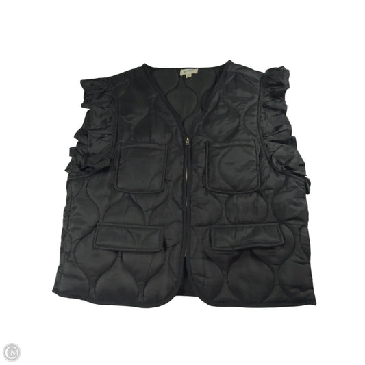 Vest Puffer & Quilted By Bibi In Black, Size: M