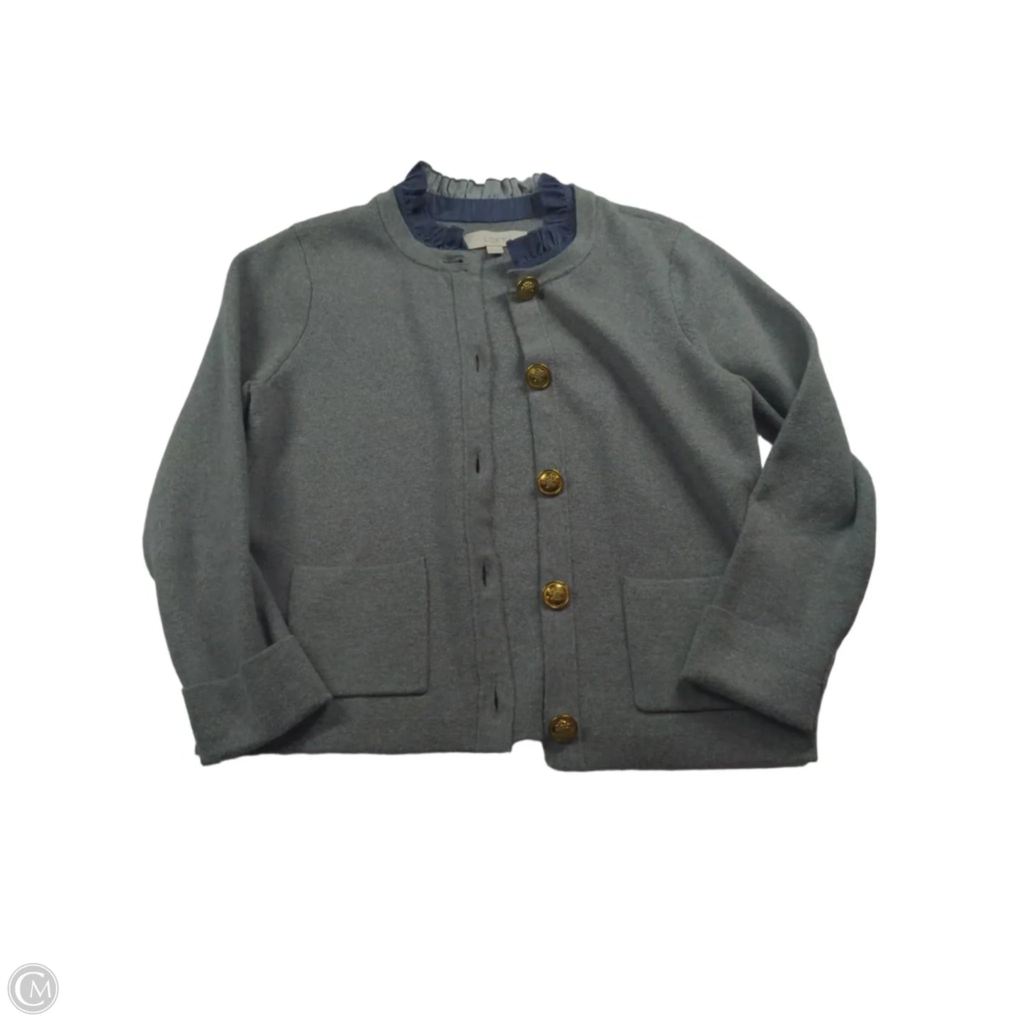 Sweater Cardigan By Loft In Grey, Size: Xsp