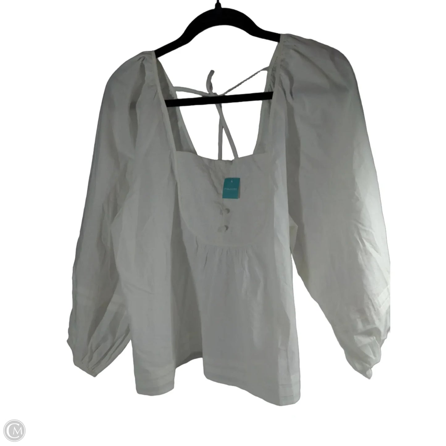 Blouse Long Sleeve By Maurices In White, Size: L
