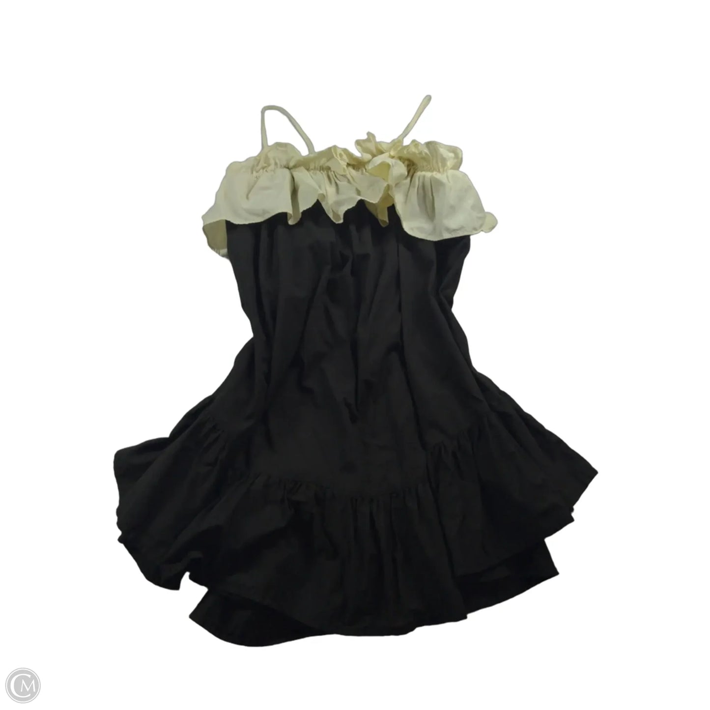 Dress Casual Short By Anthropologie In Black & Cream, Size: Xs