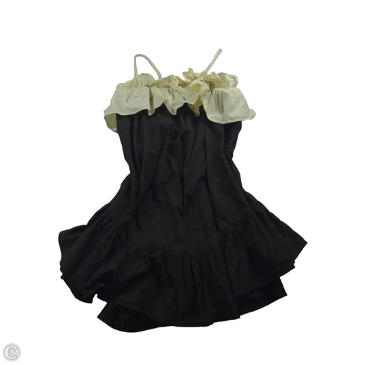 Dress Casual Short By Anthropologie In Black & Cream, Size: Xs