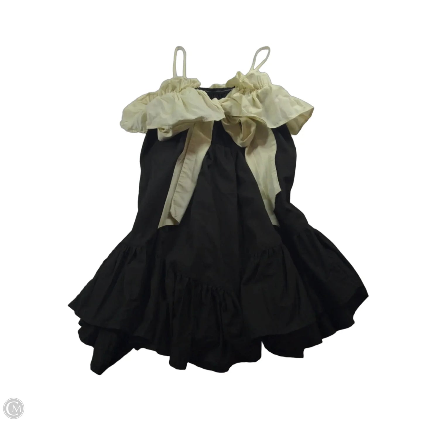 Dress Casual Short By Anthropologie In Black & Cream, Size: Xs