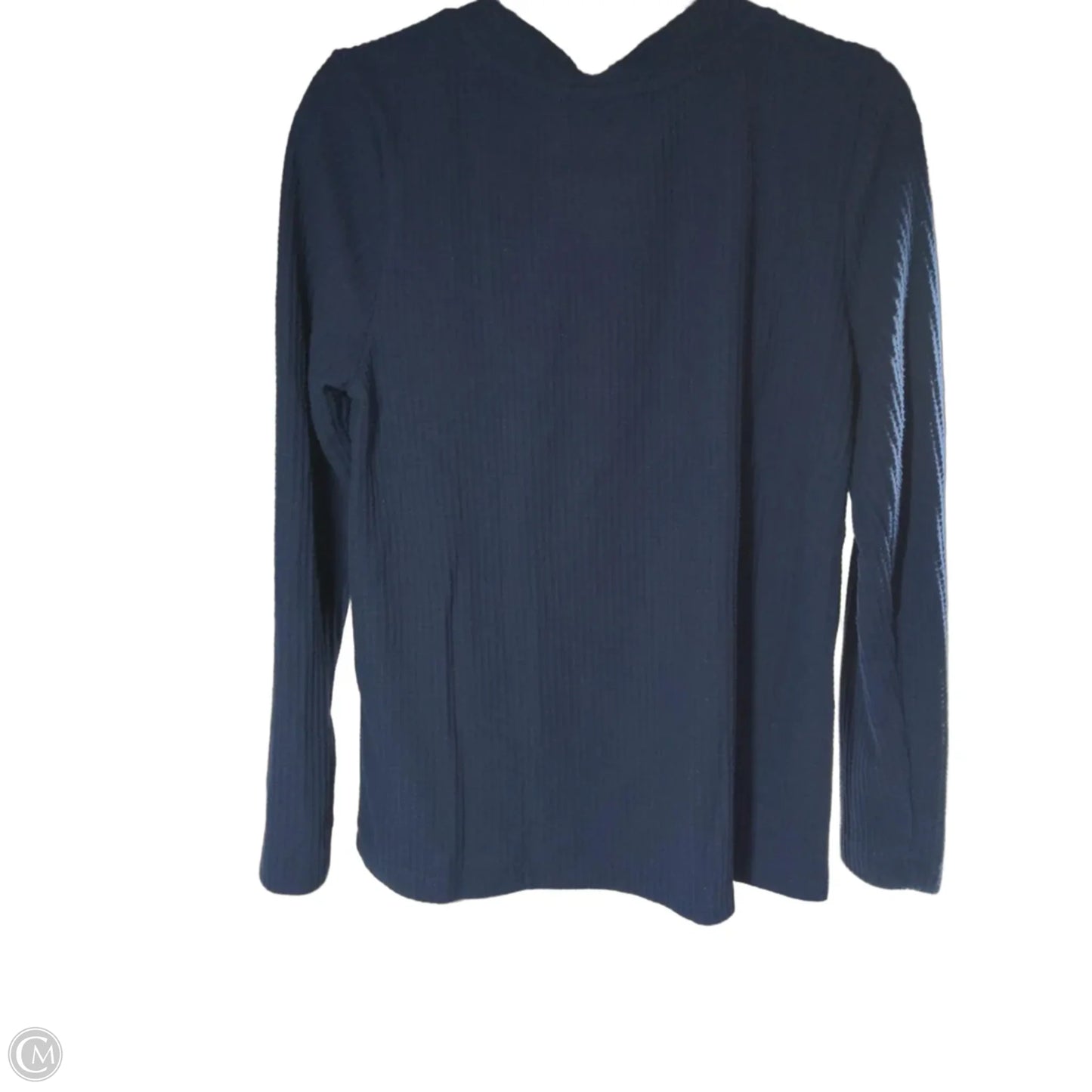 Blouse Long Sleeve By Loft In Blue, Size: L
