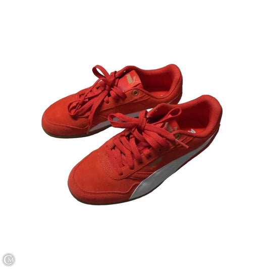 Shoes Athletic By Puma In Red, Size: 7.5