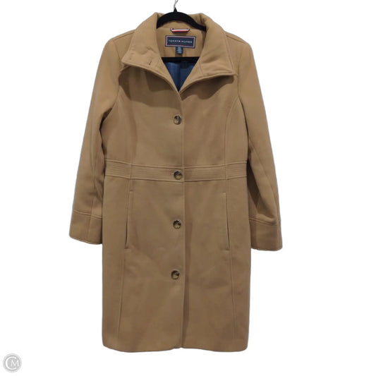 Coat Trench Coat By Tommy Hilfiger In Brown, Size: L