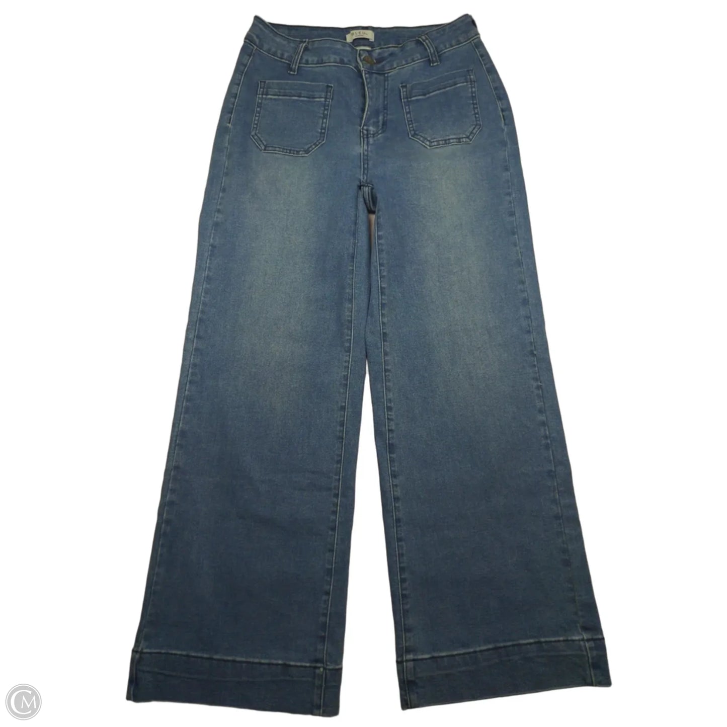 Jeans Straight By Bleu In Blue, Size: 4p
