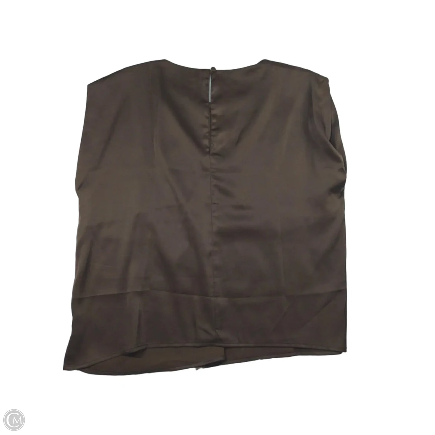 Top Sleeveless By Evereve In Brown, Size: L