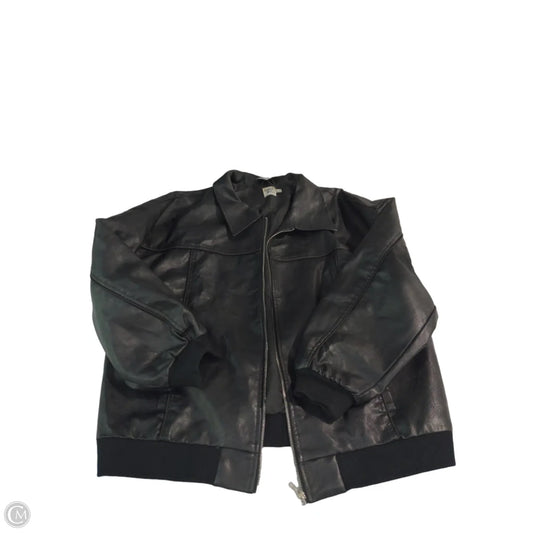 Jacket Moto Leather By Princess Polly In Black, Size: 6