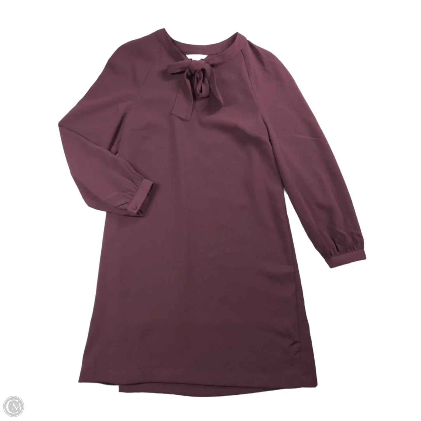 Dress Casual Midi By H&m In Maroon, Size: 2