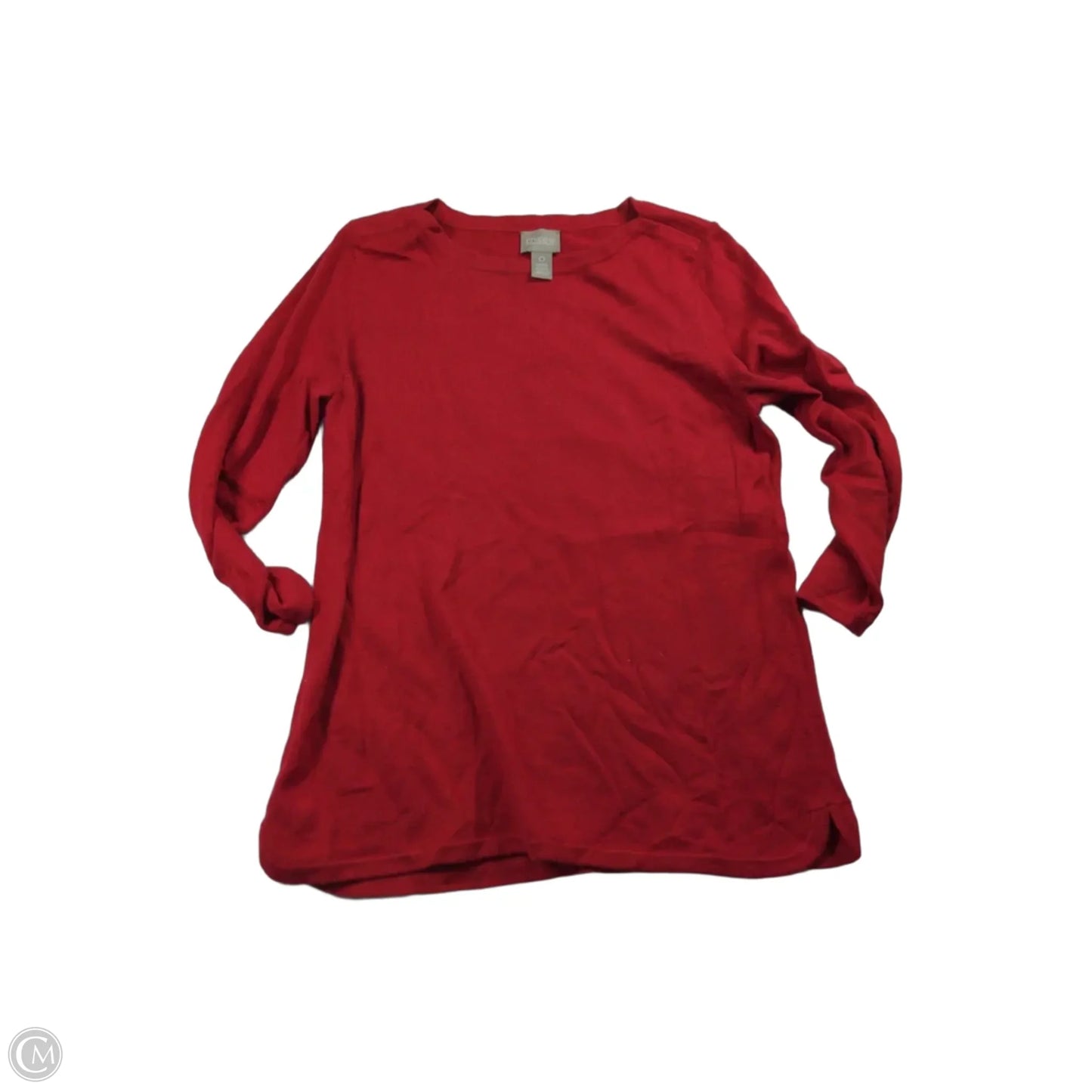 Sweater By Chicos In Red, Size: 0