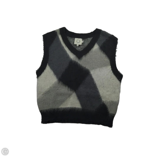 Sweater Cardigan By Lili Sidonio In Black & White, Size: S