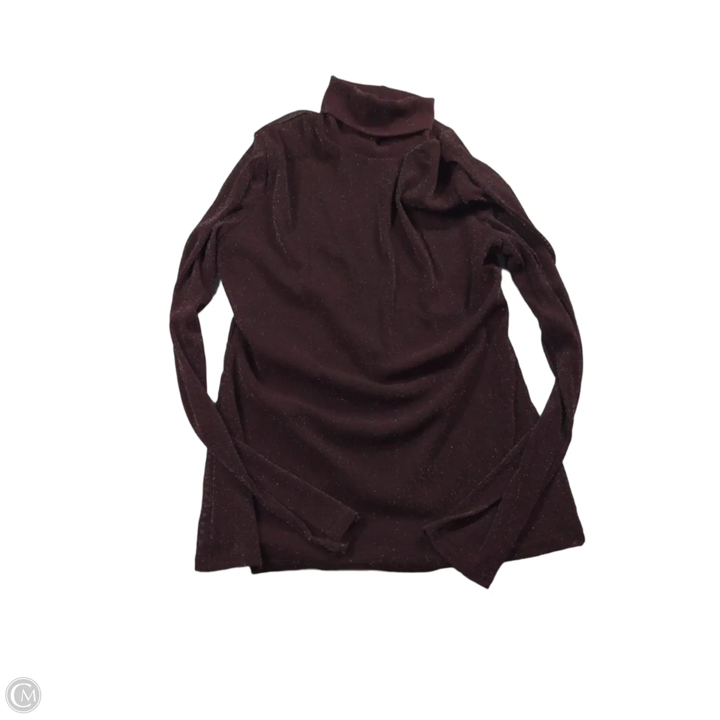 Top 3/4 Sleeve By Inc In Maroon, Size: M