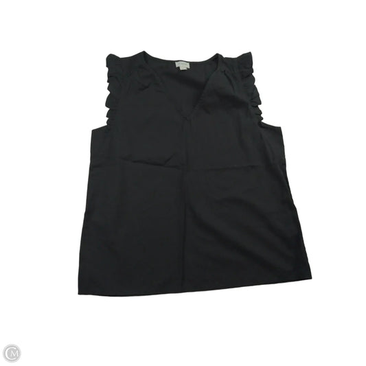 Top Sleeveless By J. Crew In Black, Size: S