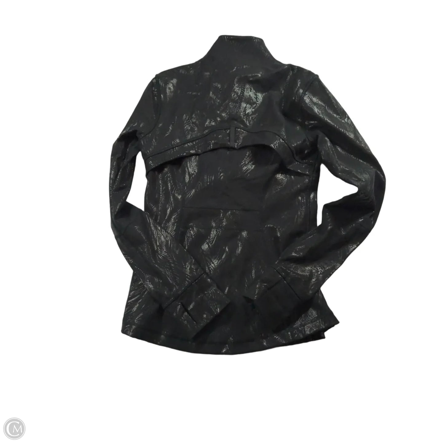 Athletic Jacket By Lululemon In Black, Size: 6