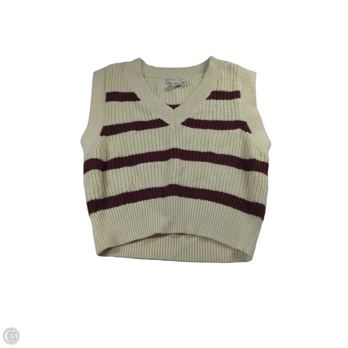 Vest Sweater By Sincerely Jules In Beige, Size: S