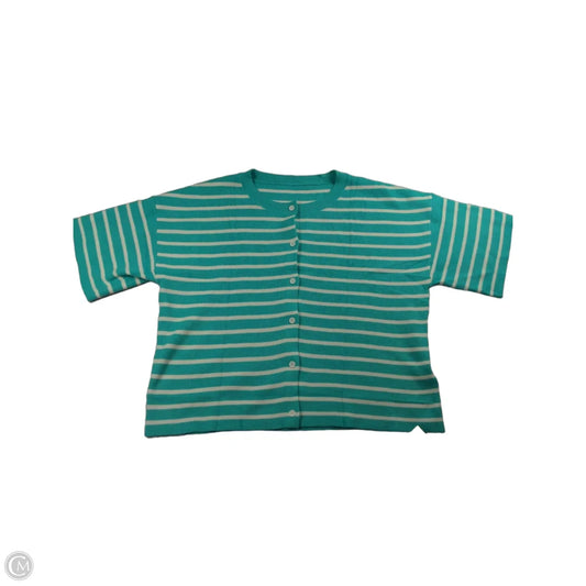 Sweater Cardigan By Clothes Mentor In Teal, Size: Xl